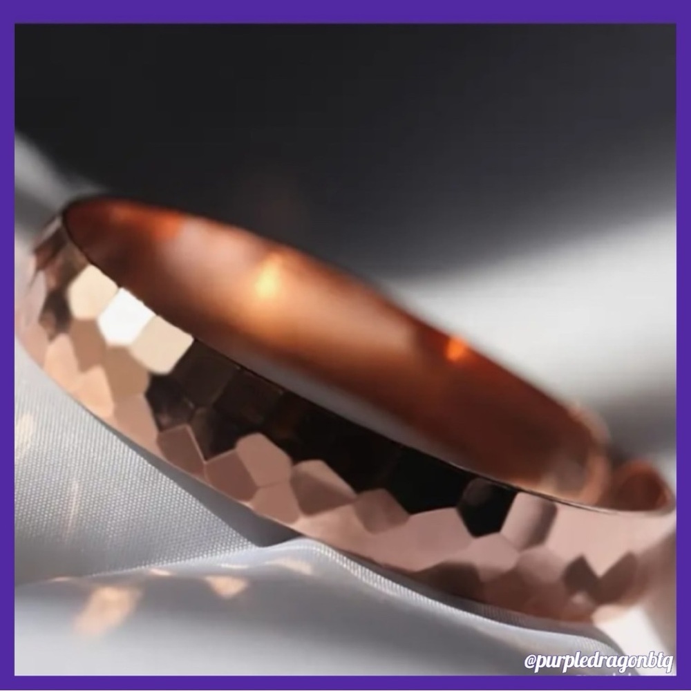 BOHEMIAN HAMMERED PEACOCK COPPER BANGLE-CUFF BRACELET NEW